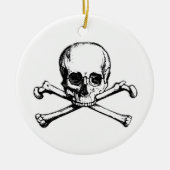 Piratensymbol Keramikornament (Vorne)