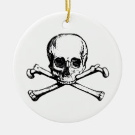 Piratensymbol Keramikornament