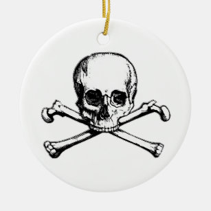 Piratensymbol Keramikornament