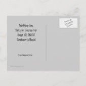 Piratentag Party Einladung Postkarte (Rückseite)