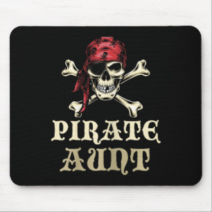 Piratentante Skull Matching Oma Halloween Costu Mousepad
