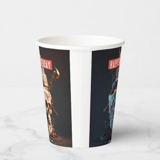 Piratentheater Geburtstag Pappbecher (Rechts)