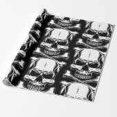 Piratenthema Party Adults Ships Skulls Black Geschenkpapier (Ungerollt)