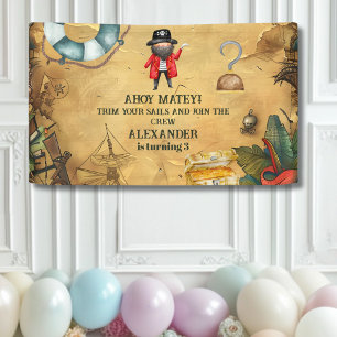 Piratenthemen-Geburtstagsfeier Banner