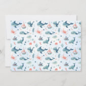 Piratentreue Kindergeburtstag auf blaue Einladung (Rückseite)