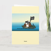 Piratenuhu - Geburtstagsparty Karte (Rückseite)