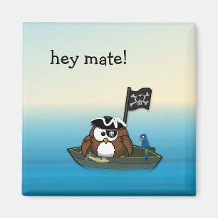 Piratenuhu - Geburtstagsparty Magnet