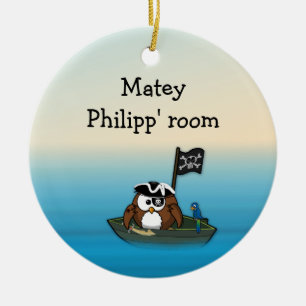 Piratenuhu - Wohngestaltung Keramik Ornament