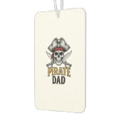 Piratenvater-Totenkopf-Schwert-Vintage-Stickerei-S Autolufterfrischer (Links)