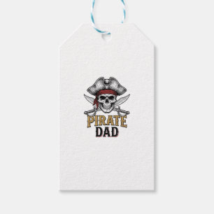 Piratenvater-Totenkopf-Schwert-Vintage-Stickerei-S Geschenkanhänger