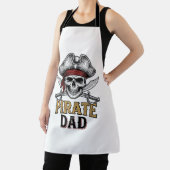Piratenvater-Totenkopf-Schwert-Vintage-Stickerei-S Schürze (InSitu)