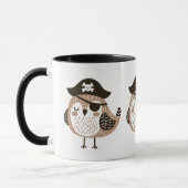 Piratenvogel mit Hut und Augenpflaster Tasse (Links)