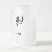 Piratenwurz Mattglas Bierglas (Vorderseite Links)