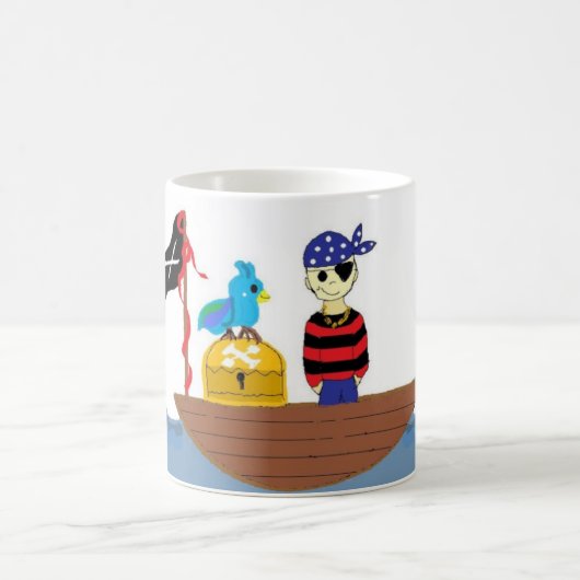 Piraterie auf See Kaffeetasse (Mittel)