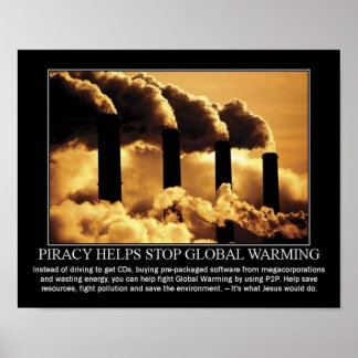 Piraterie. Das Grün Poster