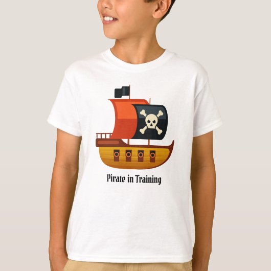 Piraterie im T - Shirt Training (Vorderseite)