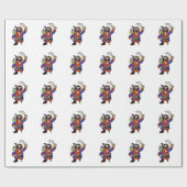 Piraterie mit Peg Leg und Schwert Geschenkpapier (Flach)