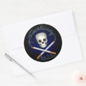 Piraterie Runder Aufkleber (Umschlag)