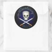 Piraterie Runder Aufkleber (Tasche)