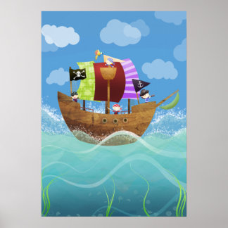 Pirates ahoy Plakatdruck Poster