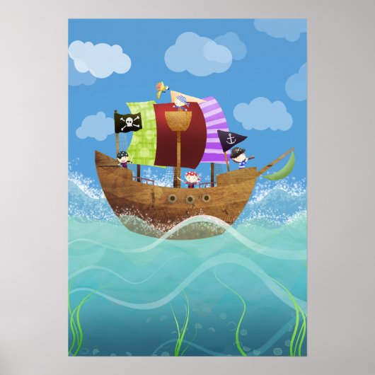 Pirates ahoy Plakatdruck Poster (Vorne)