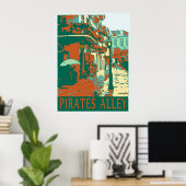 Pirates Alley Green Poster (Heimbüro)