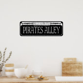 Pirates Alley Metal Sign Poster (Küche)