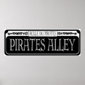 Pirates Alley Metal Sign Poster (Vorne)