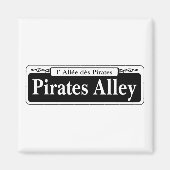 Pirates Alley, New Orleans Street Sign Magnet (Vorne)