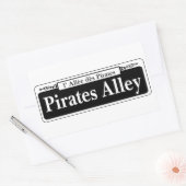 Pirates Alley, New Orleans Street Sign Rechteckiger Aufkleber (Umschlag)