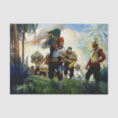 "Pirates and Plunder" von NC Wyeth Seidenpapier (Vorderseite)