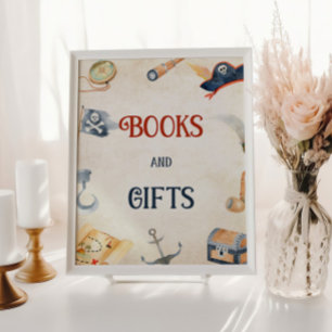 Pirates Baby Duschbücher und Geschenke Unterschrif Poster