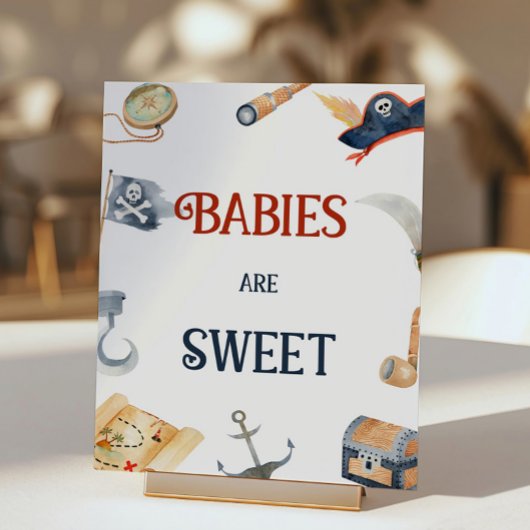 Pirates Baby Shower Babys sind süß Poster