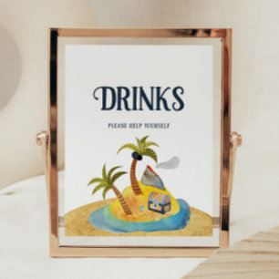 Pirates Baby Shower Drinks Unterschrift Poster