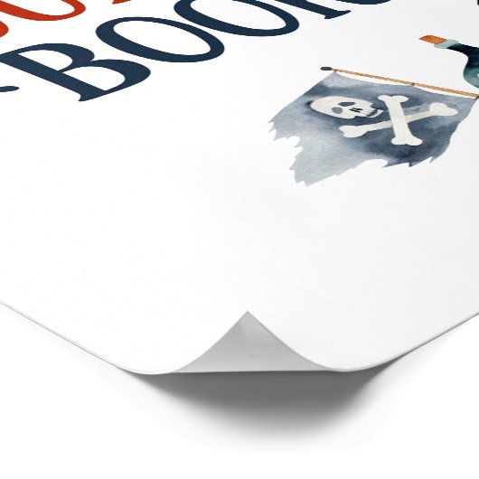 Pirates Baby Shower Guest Book Sign Poster (Ecke)