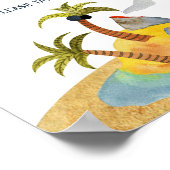 Pirates Baby Shower Lieblingsunterschrift Poster (Ecke)