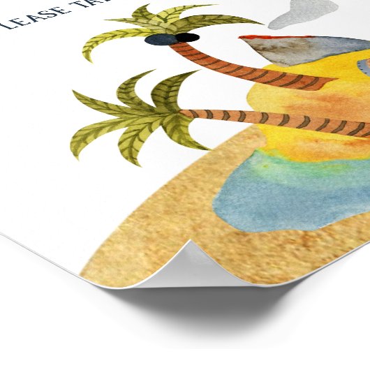 Pirates Baby Shower Lieblingsunterschrift Poster (Ecke)