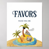 Pirates Baby Shower Lieblingsunterschrift Poster (Vorne)