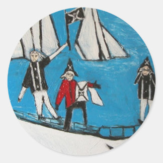 PIRATES-BLUES RUNDER AUFKLEBER