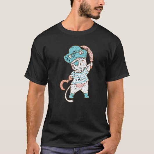 Pirates Costumes Cat Animal Wearing Pirate Men Wom T-Shirt (Vorderseite)