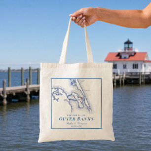 Pirate's Cove Hochzeitsgeschenk Manteo Outer Banks Tragetasche