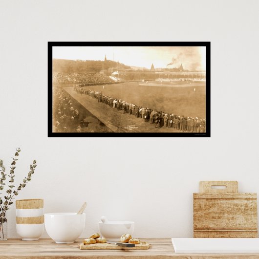 Pirates Giants Baseball Foto 1904 Poster (Küche)