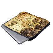 Pirates Gold Treasmap Laptop Sleeve (Vorne Knopf)