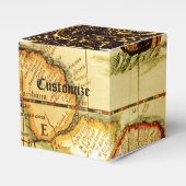 Pirates Gold Treasure Karte Cube Favor Box Geschenkschachtel (Vorderseite)