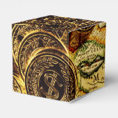 Pirates Gold Treasure Karte Cube Favor Box Geschenkschachtel (Rückseite)