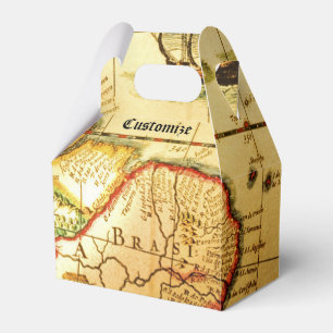 Pirates Gold Treasure Map Gable Favor Box Geschenkschachtel