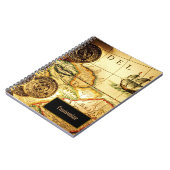 Pirates Gold Treasure Map Notebook Notizblock (Linke Seite)