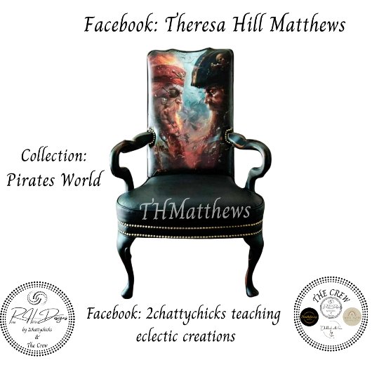 Pirates in a Duel Decoupage Tissue Paper Seidenpapier