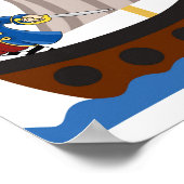 Pirates Kinderzimmer Poster (Ecke)