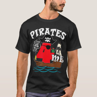 Pirates Life 4 Me 4. Geburtstag Junge 4 Jahre alt T-Shirt